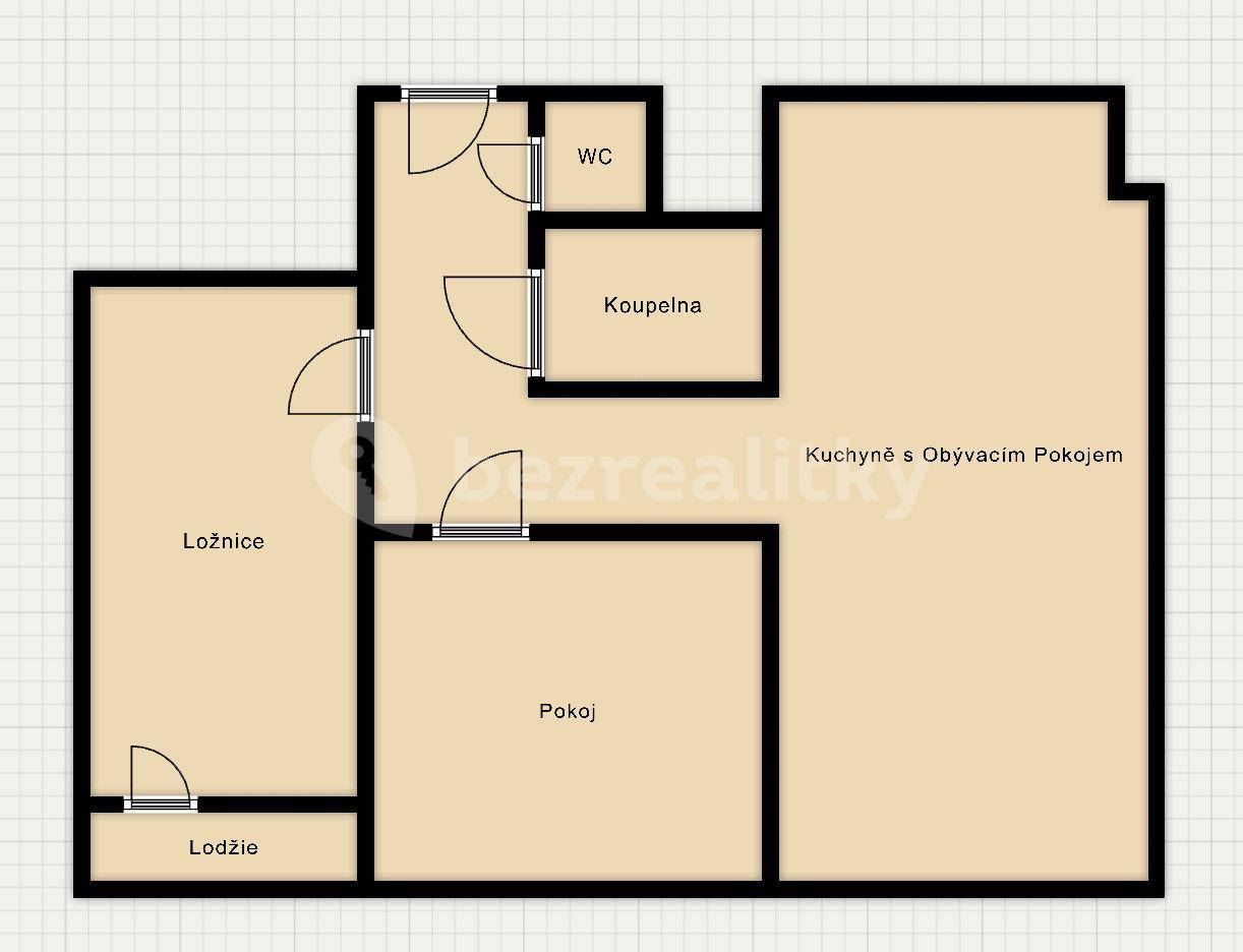 Predaj bytu 3-izbový 65 m², Poljanovova, Praha, Praha