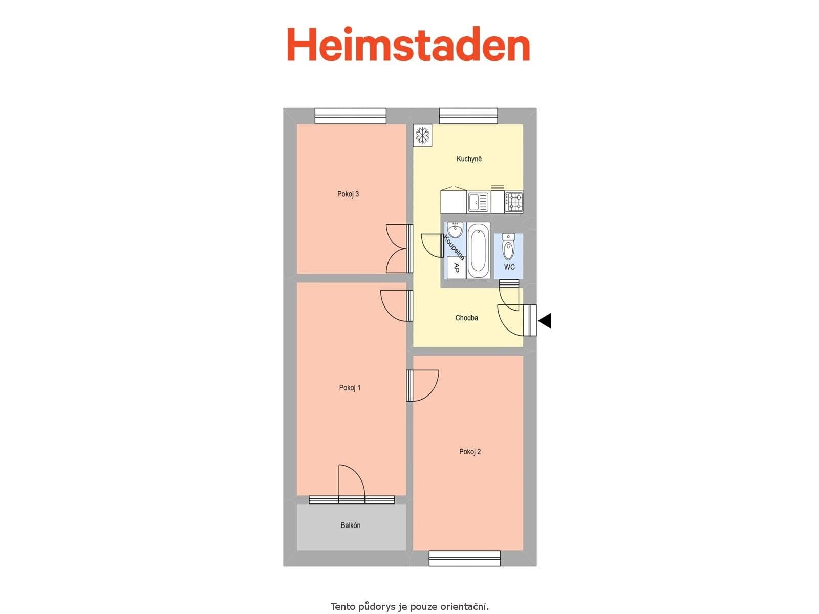 Prenájom bytu 3-izbový 67 m², Edisonova, Havířov, Moravskoslezský kraj Prenájom bytu 3-izbový 67 m², Edisonova, Havířov, Moravskoslezský kraj