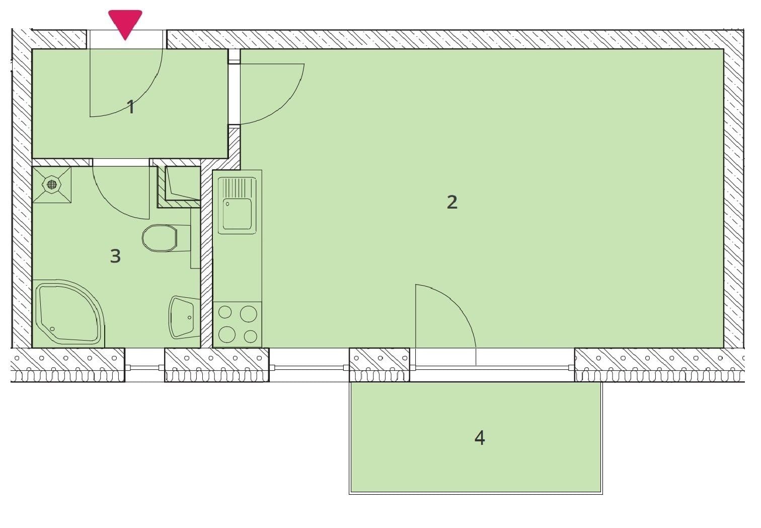 Prenájom bytu 1-izbový 34 m², Žitavská, Jihlava, Kraj Vysočina Prenájom bytu 1-izbový 34 m², Žitavská, Jihlava, Kraj Vysočina