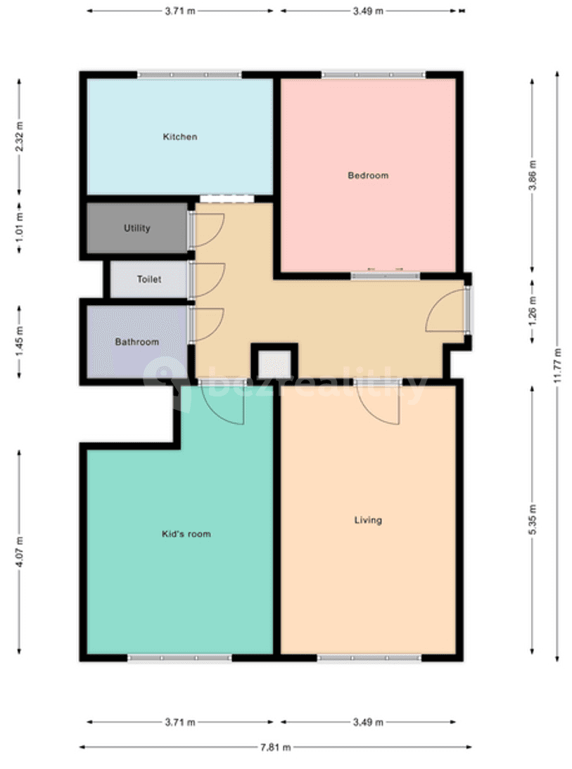 Prenájom bytu 3-izbový 73 m², Chlumčanského, Praha, Praha Prenájom bytu 3-izbový 73 m², Chlumčanského, Praha, Praha