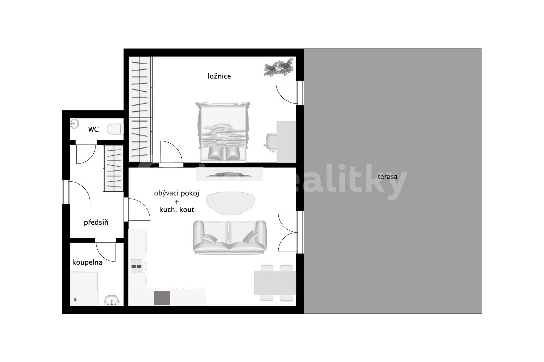 Predaj bytu 2-izbový 66 m², Cedrová, Jesenice, Středočeský kraj