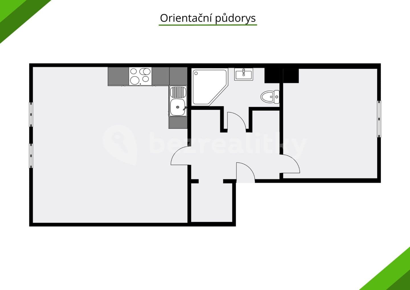 Predaj bytu 2-izbový 53 m², Čechova, Kralupy nad Vltavou, Středočeský kraj