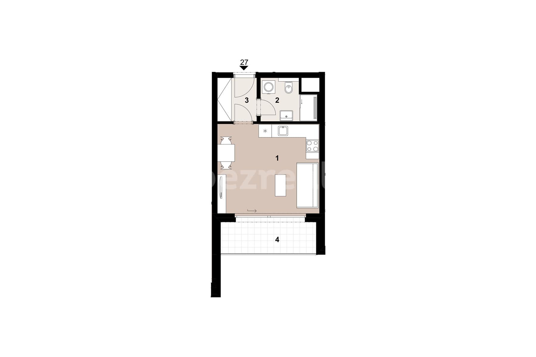 Predaj bytu 1-izbový 30 m², Lučištníků, Praha, Praha