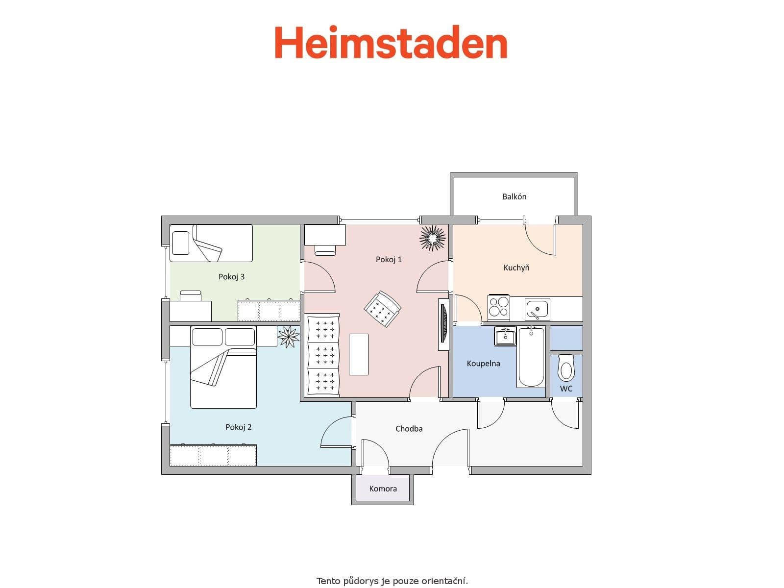 Prenájom bytu 3-izbový 64 m², Kosmonautů, Havířov, Moravskoslezský kraj Prenájom bytu 3-izbový 64 m², Kosmonautů, Havířov, Moravskoslezský kraj