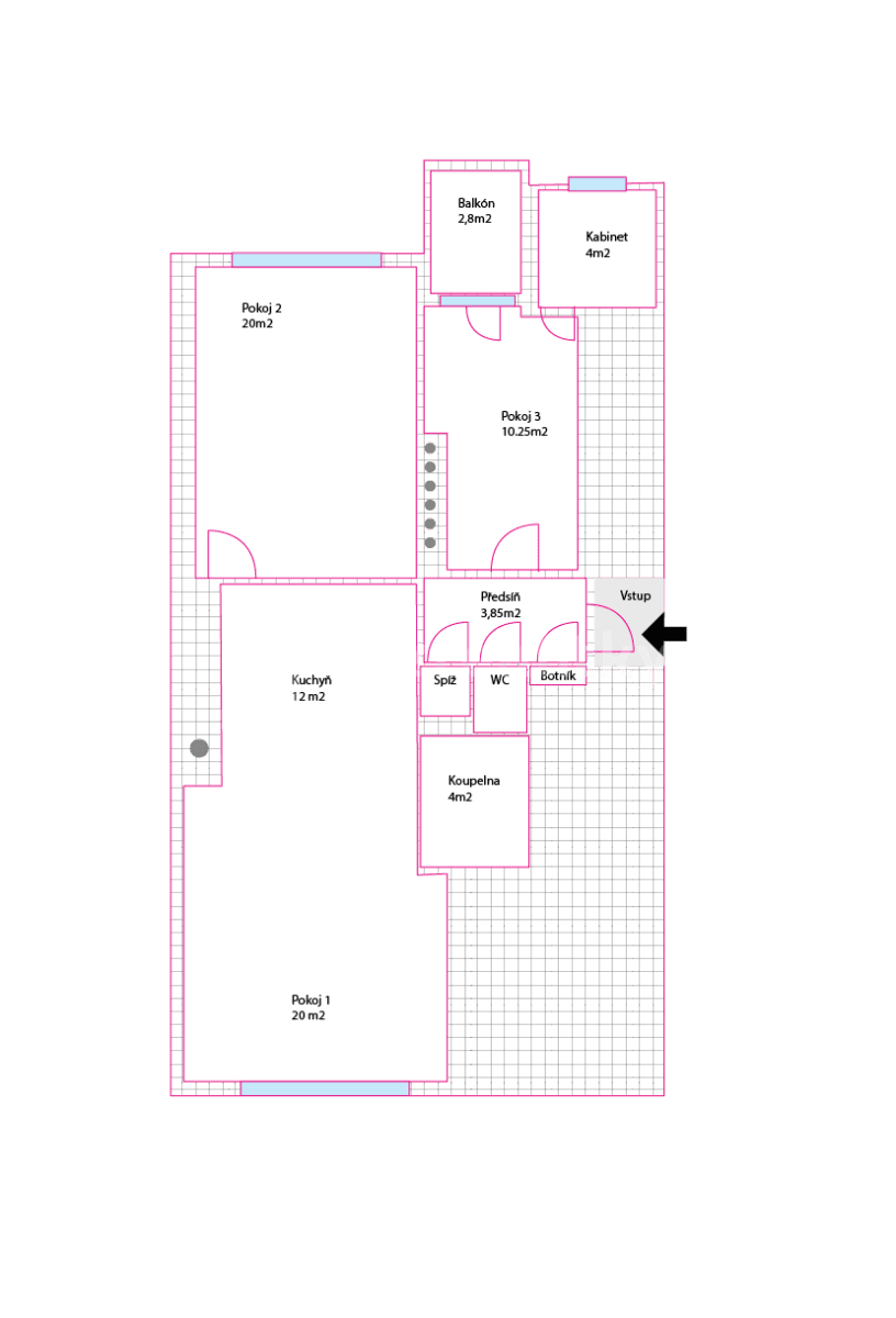 Prenájom bytu 3-izbový 77 m², Kotlářská, Brno, Jihomoravský kraj Prenájom bytu 3-izbový 77 m², Kotlářská, Brno, Jihomoravský kraj