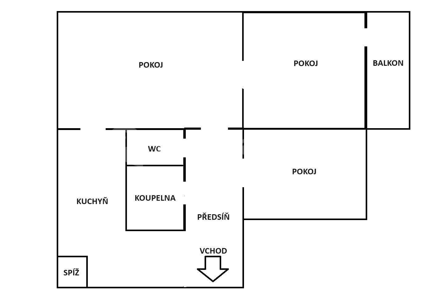 Predaj bytu 3-izbový 68 m², Habrová, Třinec, Moravskoslezský kraj