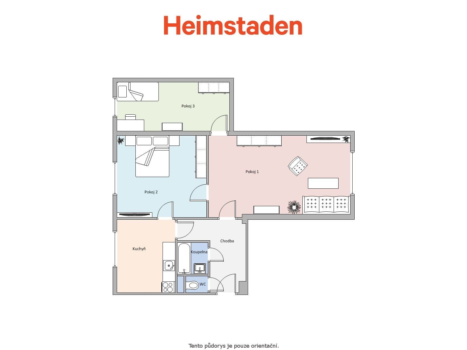 Prenájom bytu 3-izbový 63 m², Národní třída, Havířov, Moravskoslezský kraj Prenájom bytu 3-izbový 63 m², Národní třída, Havířov, Moravskoslezský kraj