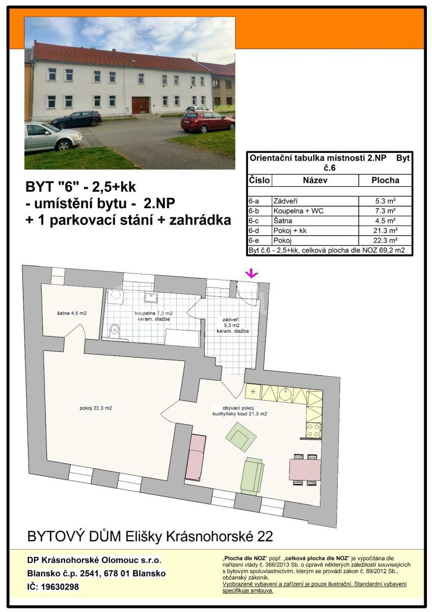 Predaj bytu 1-izbový 69 m², Elišky Krásnohorské, Olomouc, Olomoucký kraj