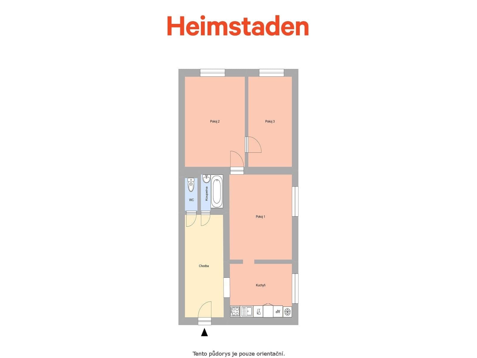 Prenájom bytu 3-izbový 59 m², Gustava Klimenta, Ostrava, Moravskoslezský kraj Prenájom bytu 3-izbový 59 m², Gustava Klimenta, Ostrava, Moravskoslezský kraj