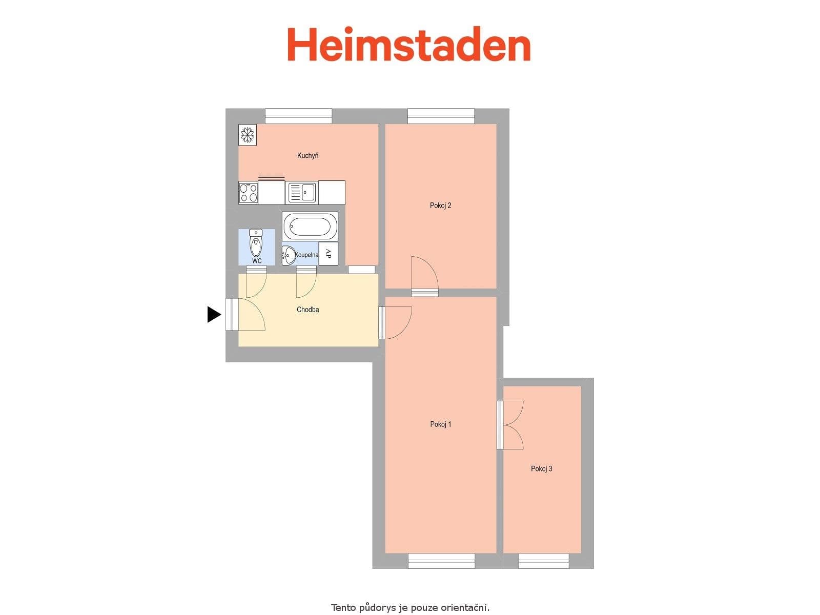 Prenájom bytu 3-izbový 59 m², Jožky Jabůrkové, Havířov, Moravskoslezský kraj Prenájom bytu 3-izbový 59 m², Jožky Jabůrkové, Havířov, Moravskoslezský kraj
