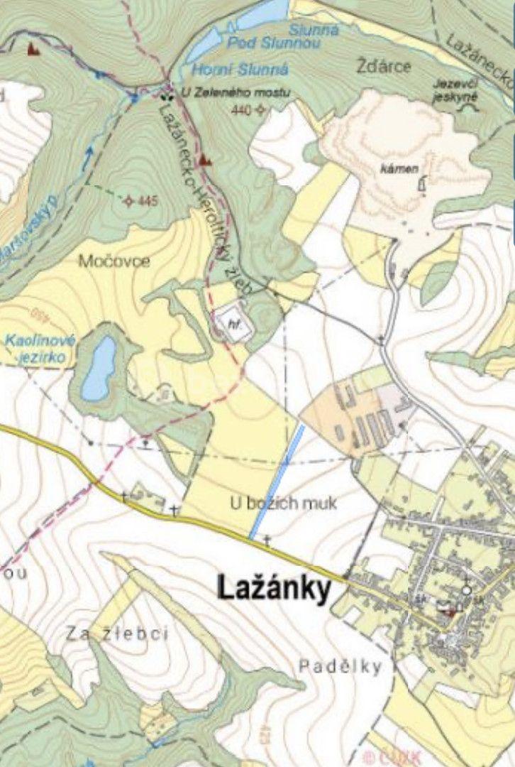 Predaj pozemku 5.059 m², Lažánky, Jihomoravský kraj