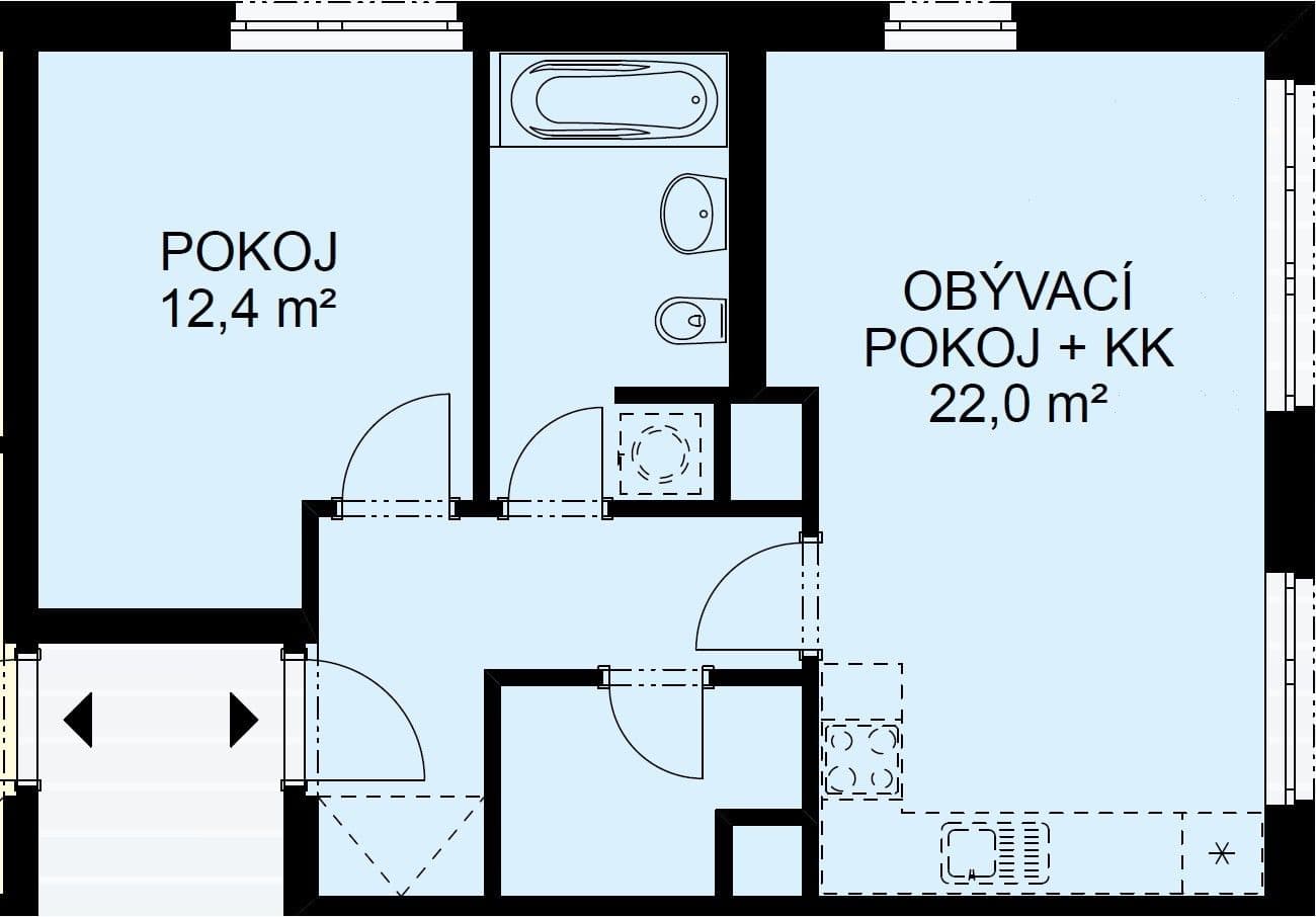 Prenájom bytu 2-izbový 53 m², Jateční, Praha, Praha Prenájom bytu 2-izbový 53 m², Jateční, Praha, Praha