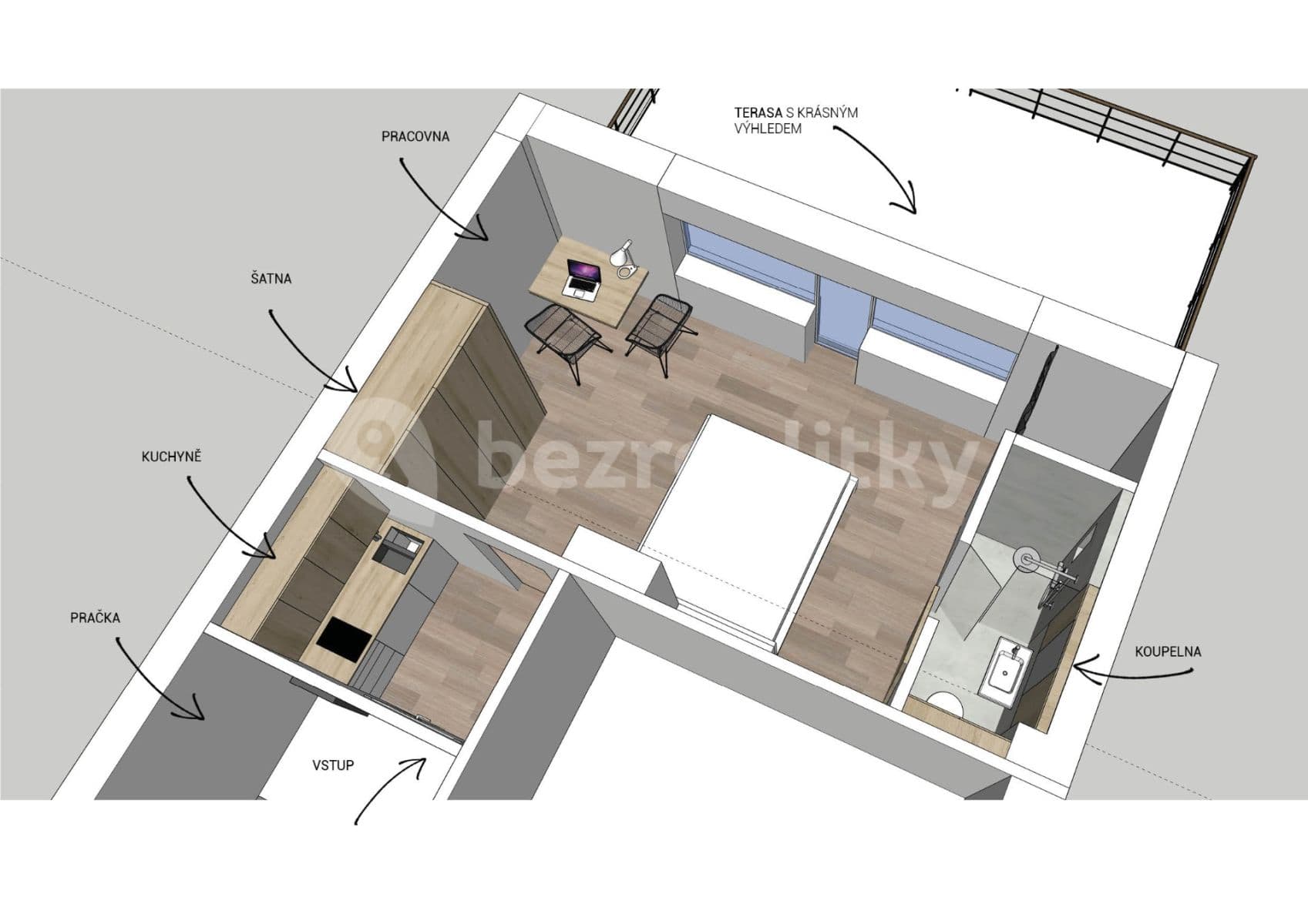 Prenájom bytu 1-izbový 38 m², Žilkova, Brno, Jihomoravský kraj Prenájom bytu 1-izbový 38 m², Žilkova, Brno, Jihomoravský kraj