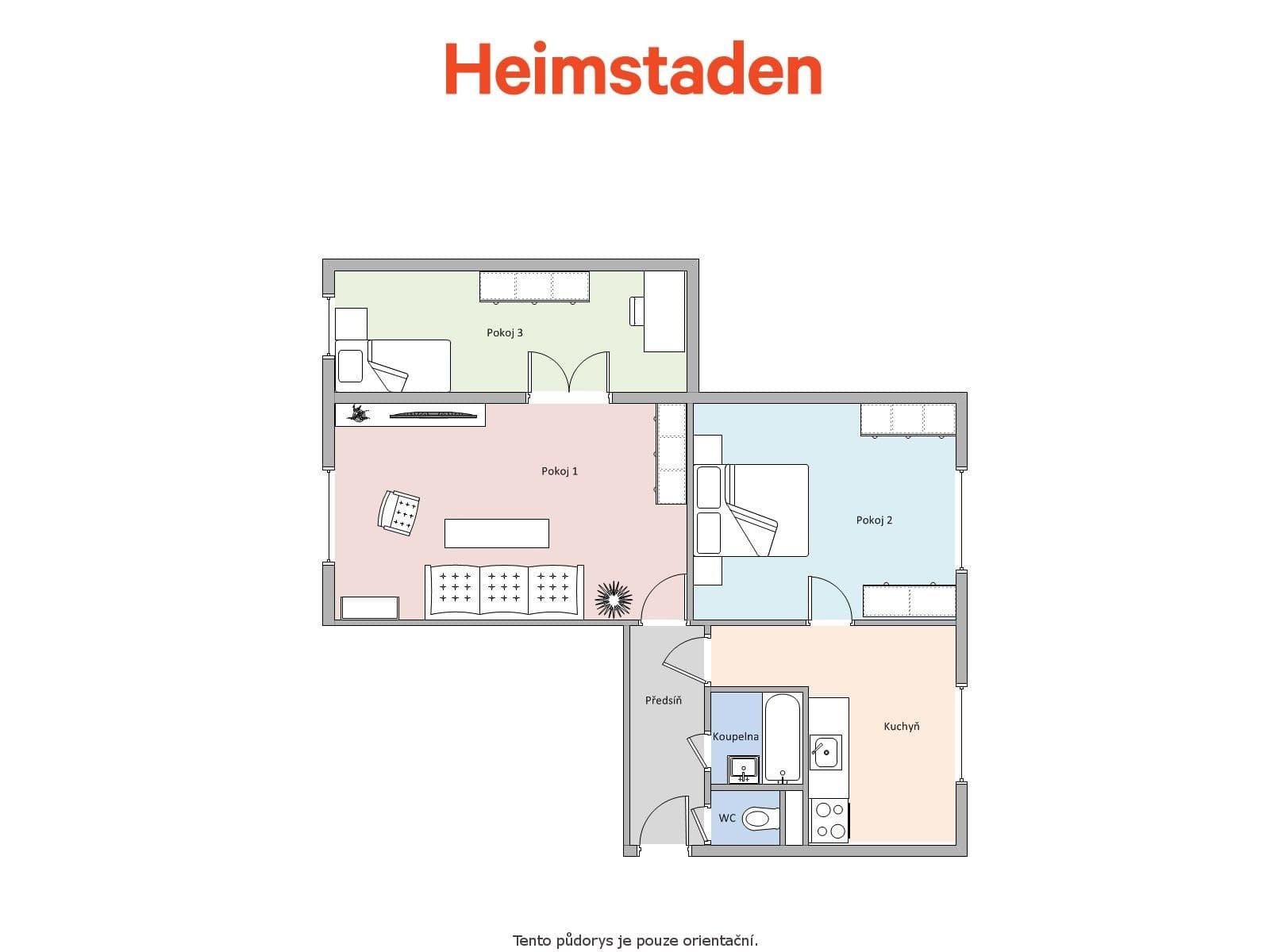 Prenájom bytu 3-izbový 59 m², 1. máje, Havířov, Moravskoslezský kraj Prenájom bytu 3-izbový 59 m², 1. máje, Havířov, Moravskoslezský kraj