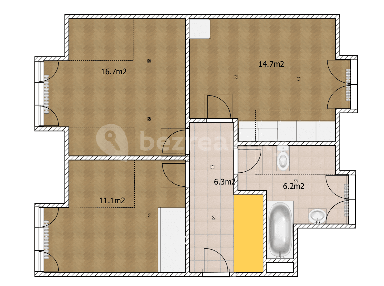 Predaj bytu 2-izbový 55 m², Mydlářka, Praha, Praha
