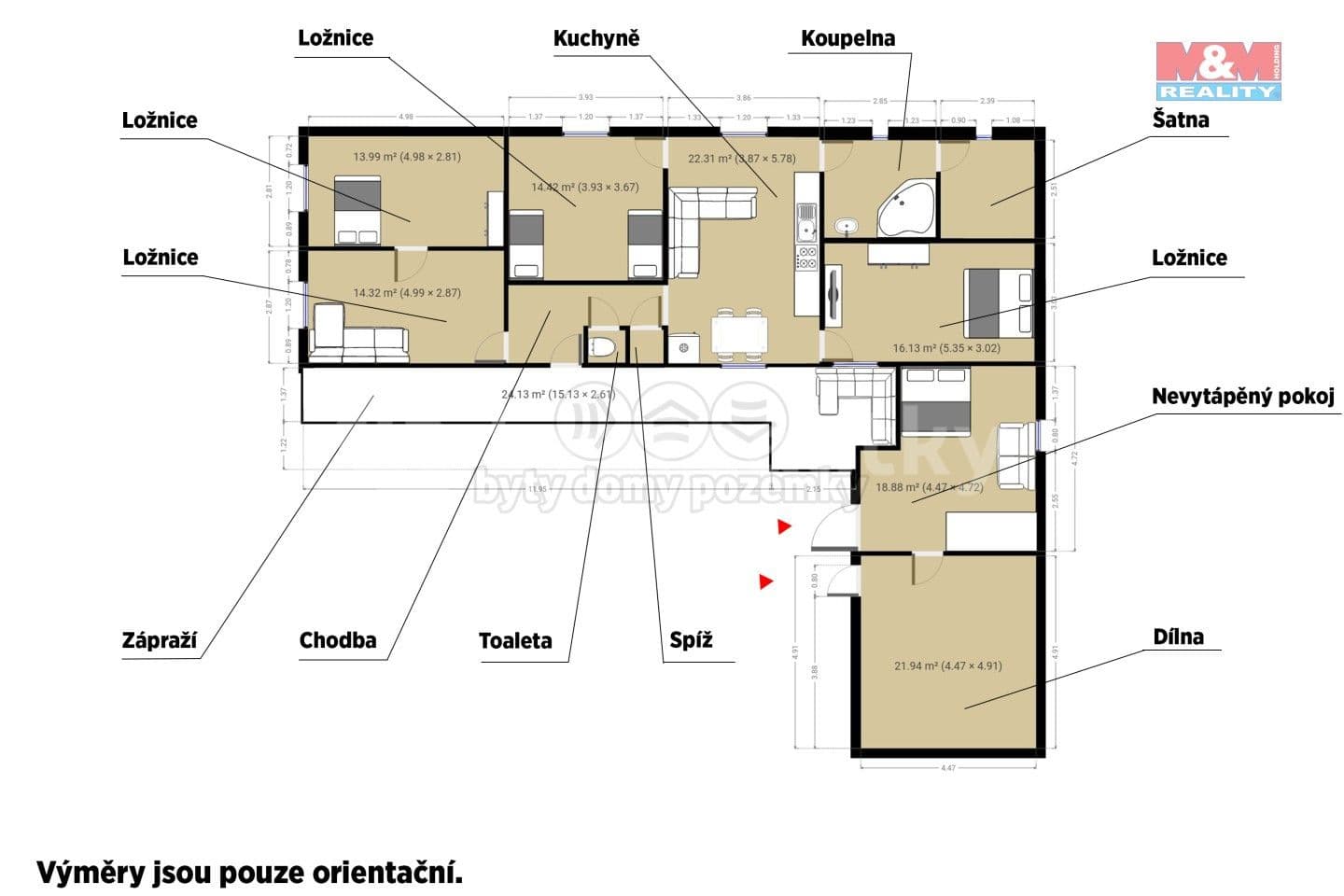Predaj domu 107 m², pozemek 801 m², Kramolín, Plzeňský kraj