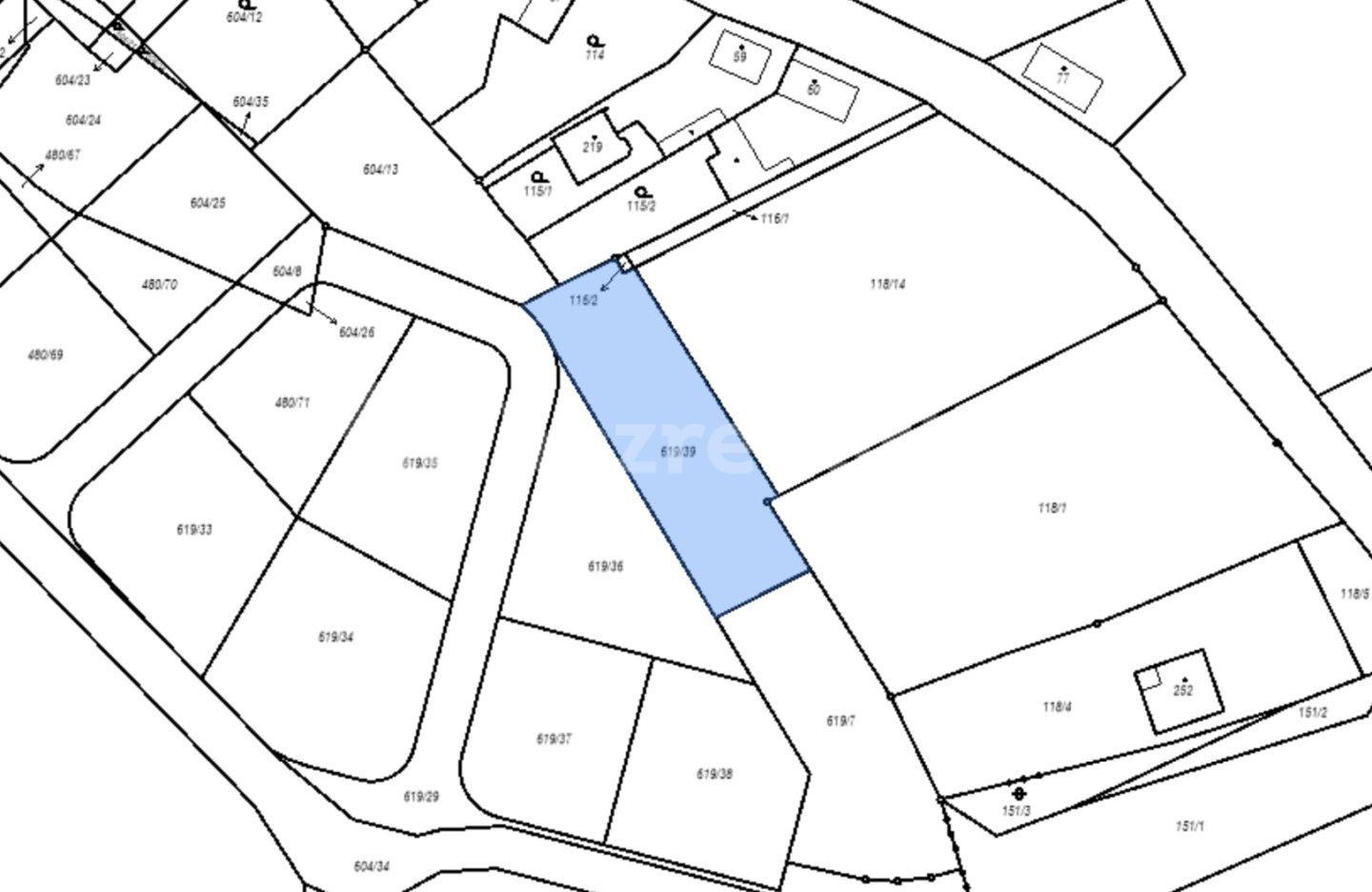 Predaj pozemku 1.124 m², Račice, Ústecký kraj