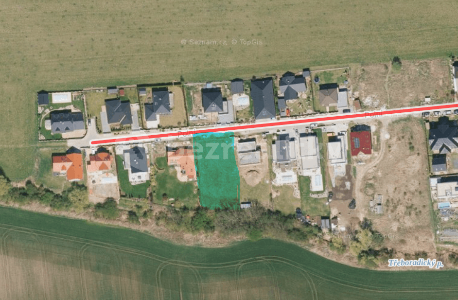 Predaj pozemku 1.279 m², Polní, Veleň, Středočeský kraj