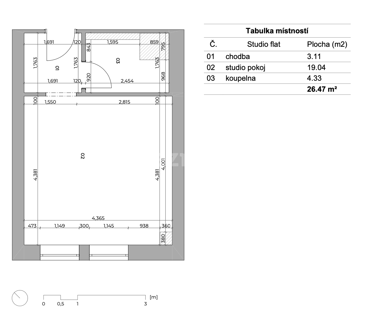 Prenájom bytu 1-izbový 27 m², Perucká, Praha, Praha Prenájom bytu 1-izbový 27 m², Perucká, Praha, Praha