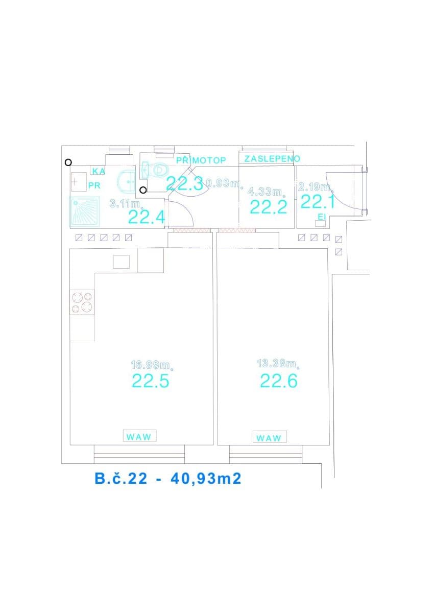 Prenájom bytu 1-izbový 41 m², Biskupcova, Praha, Praha Prenájom bytu 1-izbový 41 m², Biskupcova, Praha, Praha
