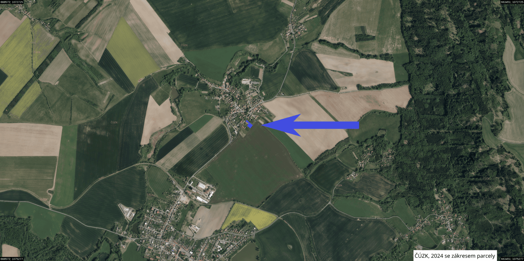 Predaj pozemku 2.501 m², Bousov, Pardubický kraj Predaj pozemku 2.501 m², Bousov, Pardubický kraj