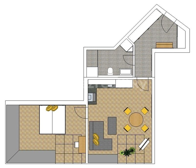 Prenájom bytu 2-izbový 67 m², Na Spojce, Praha, Praha Prenájom bytu 2-izbový 67 m², Na Spojce, Praha, Praha