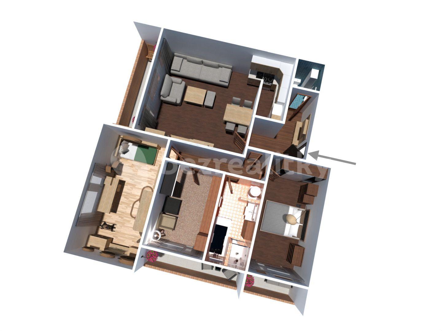 Predaj bytu 4-izbový 90 m², Chýšť, Pardubický kraj