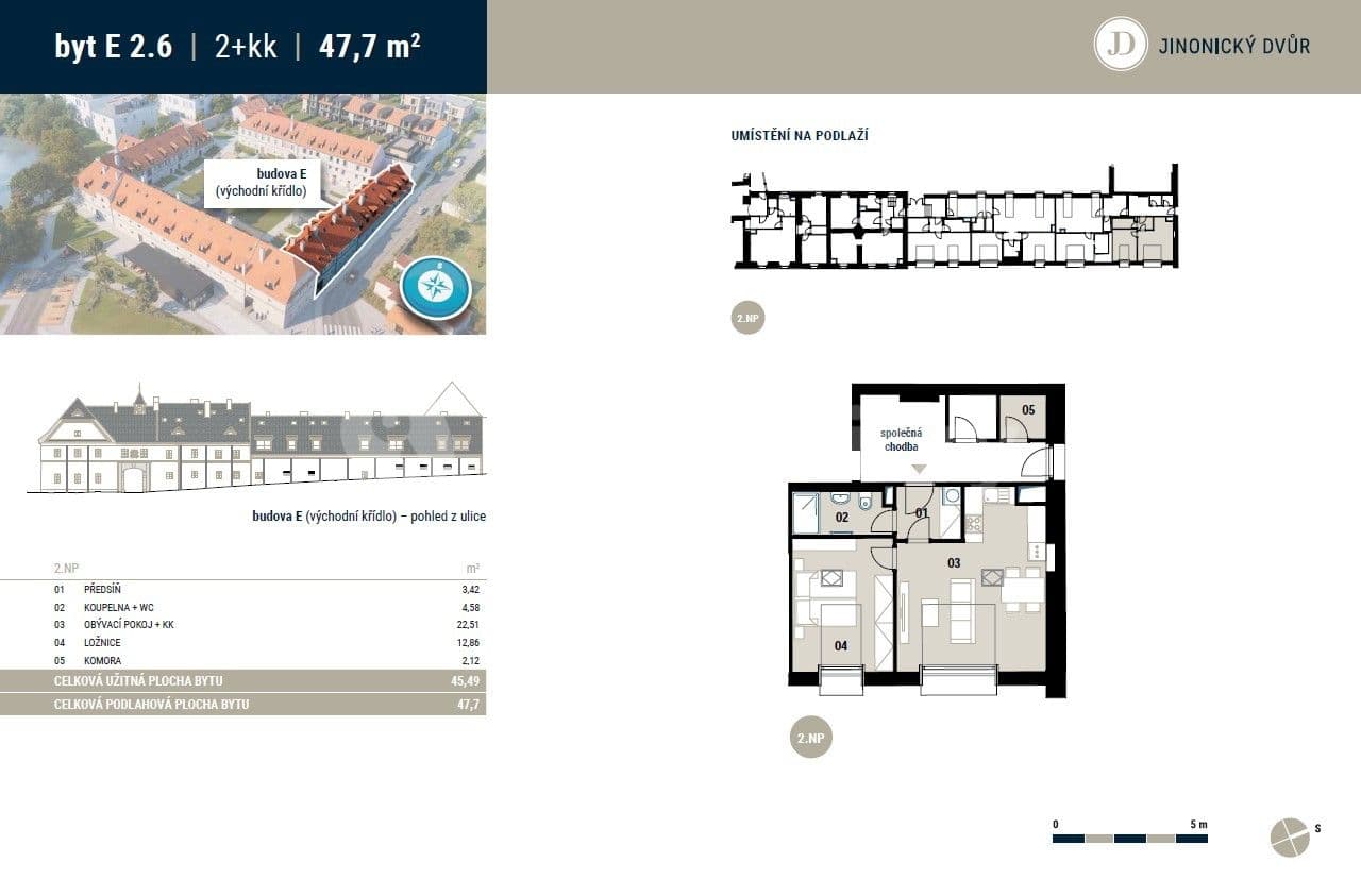 Prenájom bytu 2-izbový 46 m², Na Vidouli, Praha, Praha Prenájom bytu 2-izbový 46 m², Na Vidouli, Praha, Praha