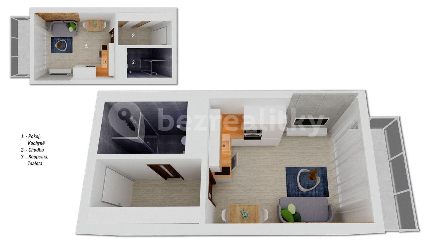 Predaj bytu 1-izbový 25 m², Jínova, Lázně Bělohrad, Královéhradecký kraj