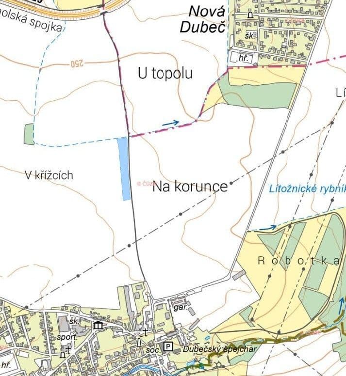 Predaj pozemku 10.442 m², Ke Korunce, Praha, Praha Predaj pozemku 10.442 m², Ke Korunce, Praha, Praha