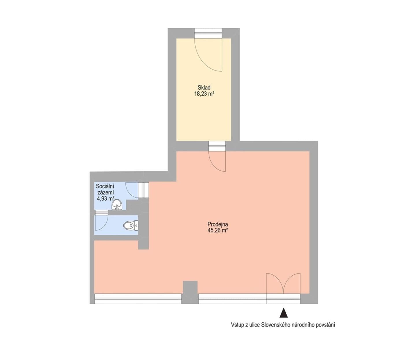 Prenájom nebytového priestoru 58 m², Slovenského národního povstání, Havířov, Moravskoslezský kraj Prenájom nebytového priestoru 58 m², Slovenského národního povstání, Havířov, Moravskoslezský kraj