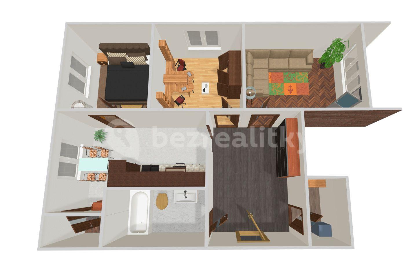 Predaj bytu 3-izbový 64 m², Sídliště, Šluknov, Ústecký kraj