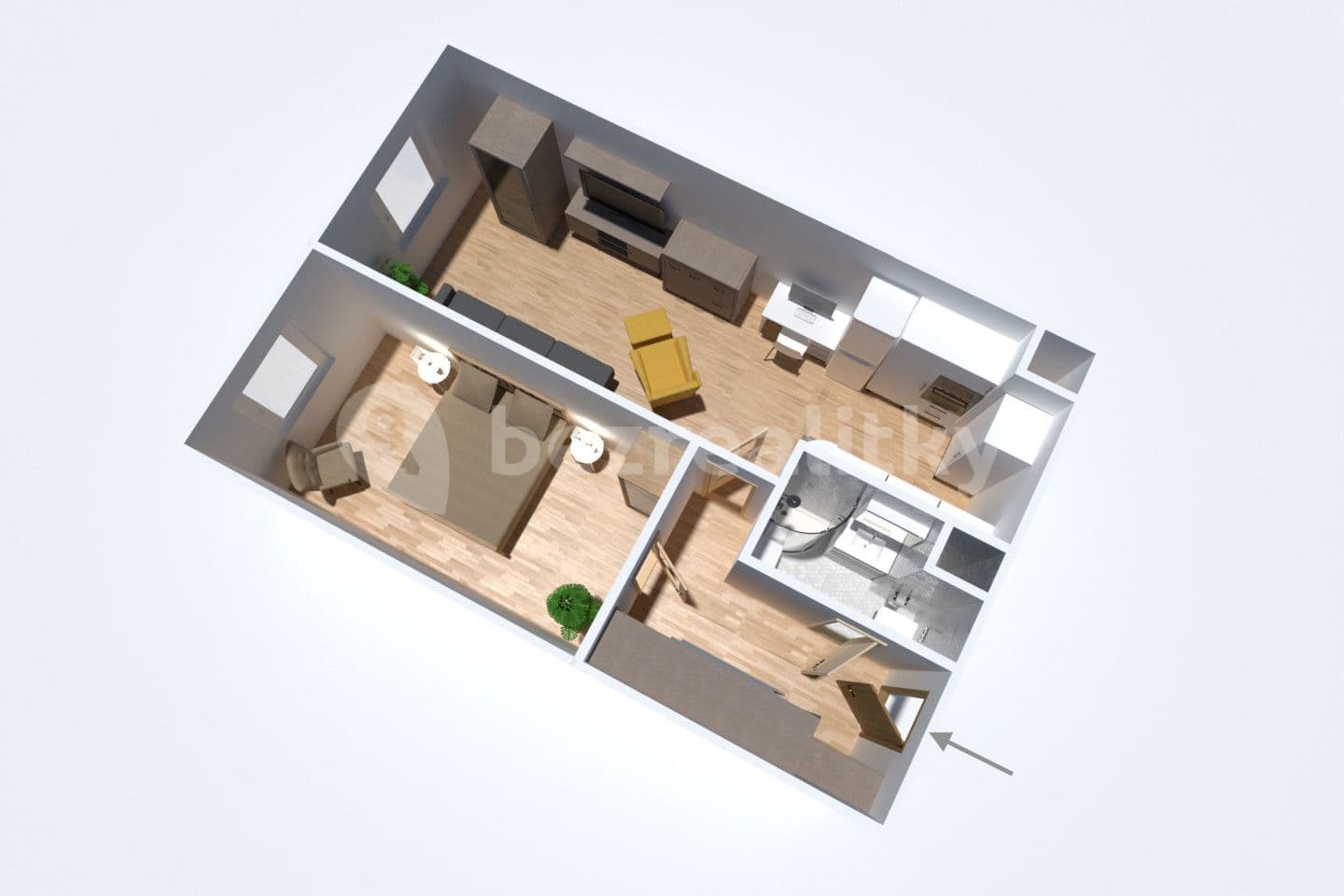 Predaj bytu 2-izbový 47 m², Moučná, Poděbrady, Středočeský kraj