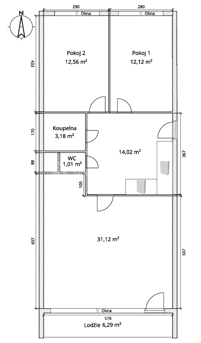 Prenájom bytu 3-izbový 77 m², Generála Janouška, Praha, Praha Prenájom bytu 3-izbový 77 m², Generála Janouška, Praha, Praha