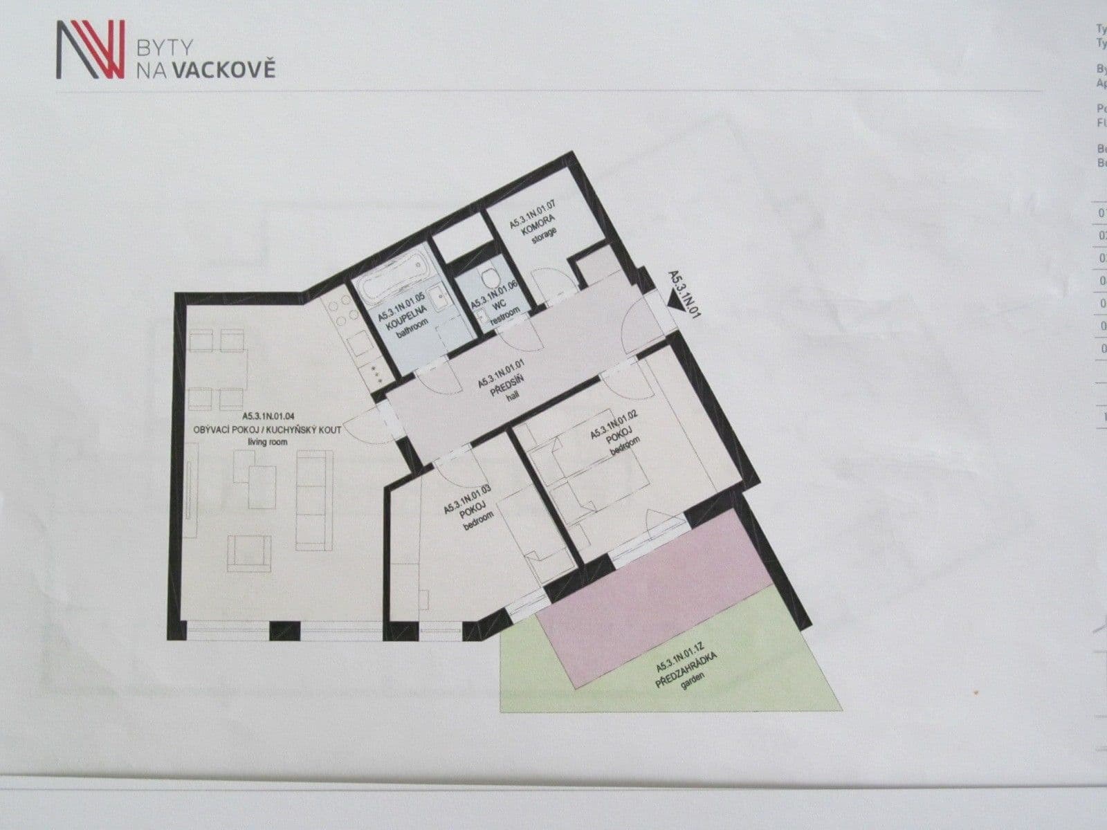 Prenájom bytu 3-izbový 77 m², Olgy Havlové, Praha, Praha Prenájom bytu 3-izbový 77 m², Olgy Havlové, Praha, Praha
