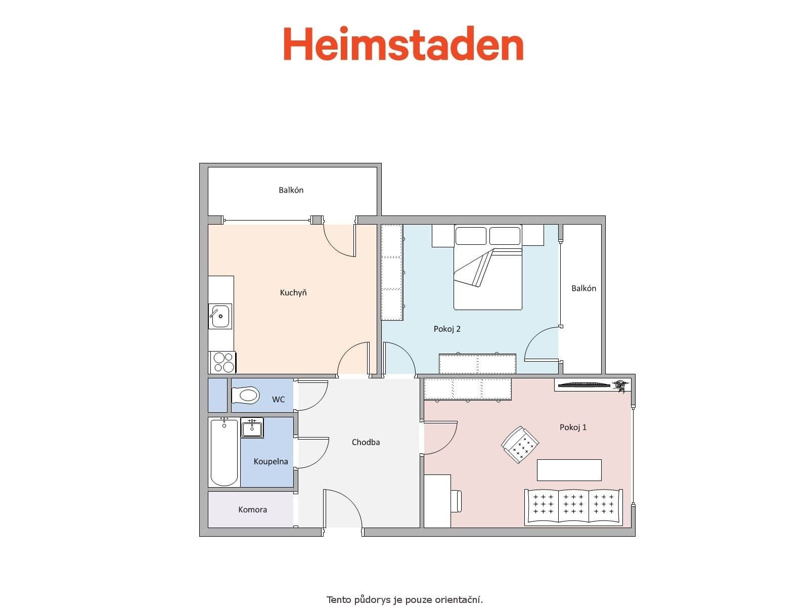 Prenájom bytu 2-izbový 57 m², Masarykova třída, Orlová, Moravskoslezský kraj Prenájom bytu 2-izbový 57 m², Masarykova třída, Orlová, Moravskoslezský kraj