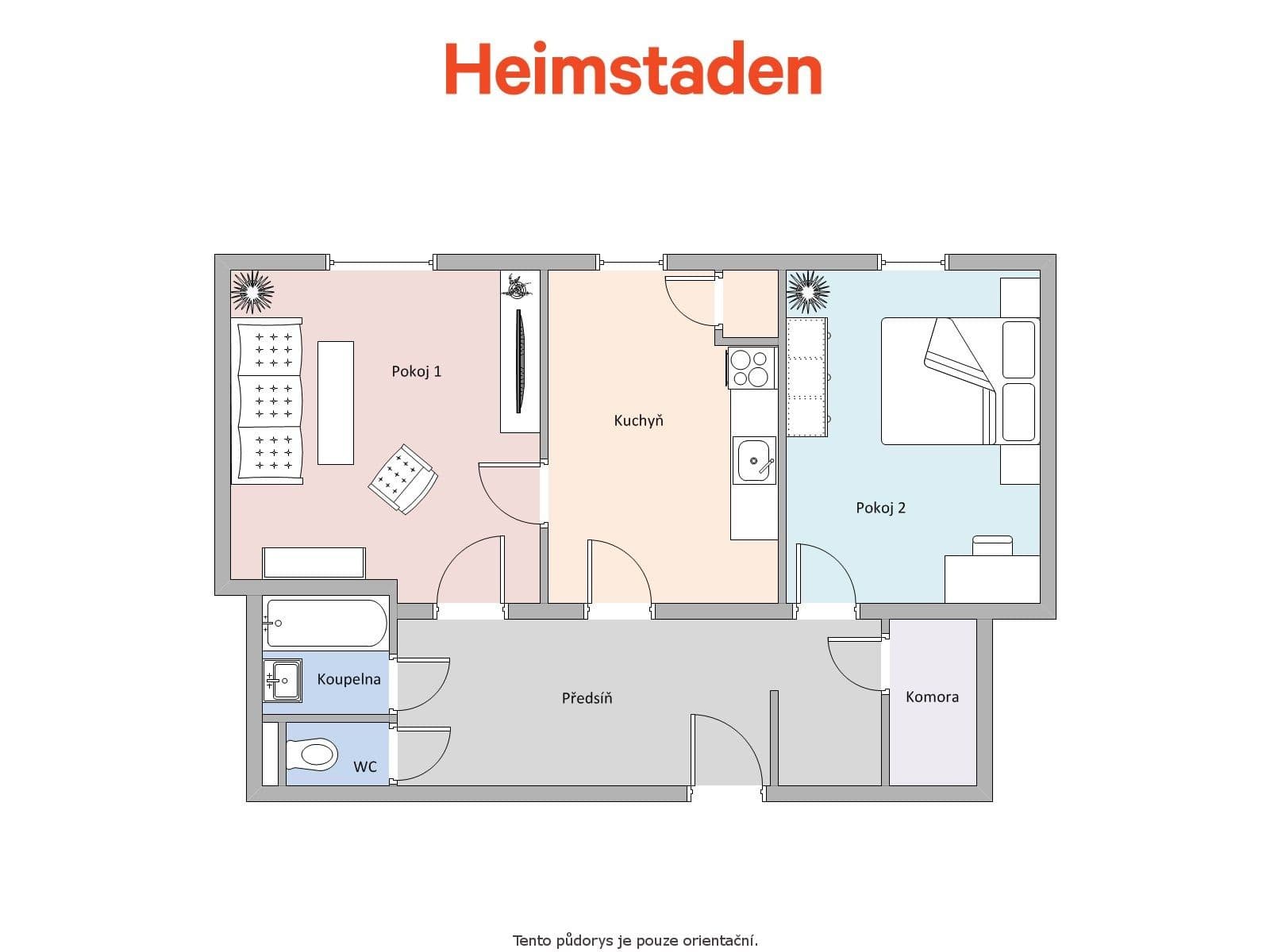 Prenájom bytu 2-izbový 56 m², Mírová, Havířov, Moravskoslezský kraj Prenájom bytu 2-izbový 56 m², Mírová, Havířov, Moravskoslezský kraj