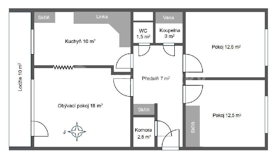 Predaj bytu 3-izbový 70 m², Janouchova, Praha, Praha