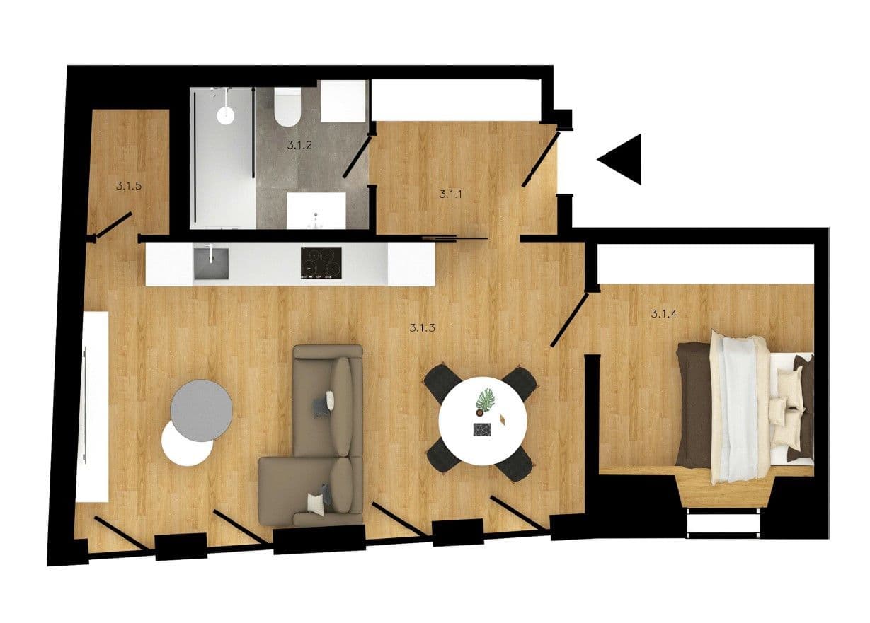 Prenájom bytu 50 m², Soukenická, Praha, Praha Prenájom bytu 50 m², Soukenická, Praha, Praha