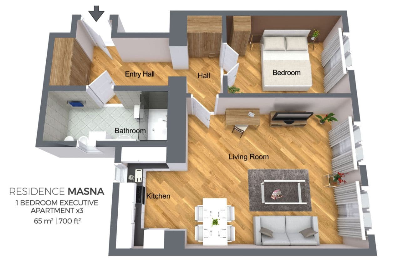 Prenájom bytu 65 m², Masná, Praha, Praha Prenájom bytu 65 m², Masná, Praha, Praha