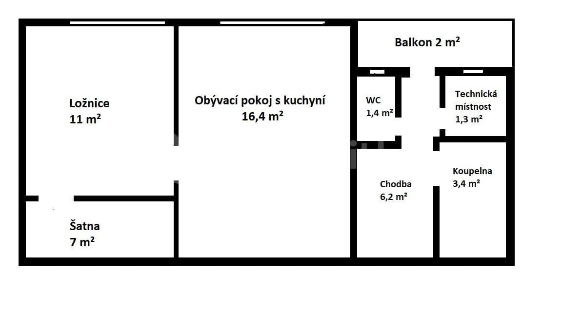 Predaj bytu 2-izbový 48 m², Riegrova, Brandýs nad Labem-Stará Boleslav, Středočeský kraj