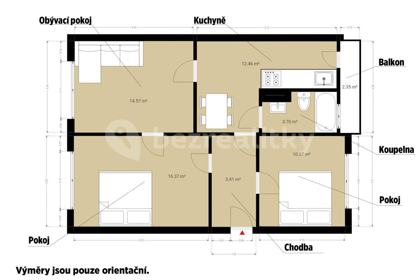 Predaj bytu 3-izbový 71 m², Sportovní, Bělčice, Jihočeský kraj