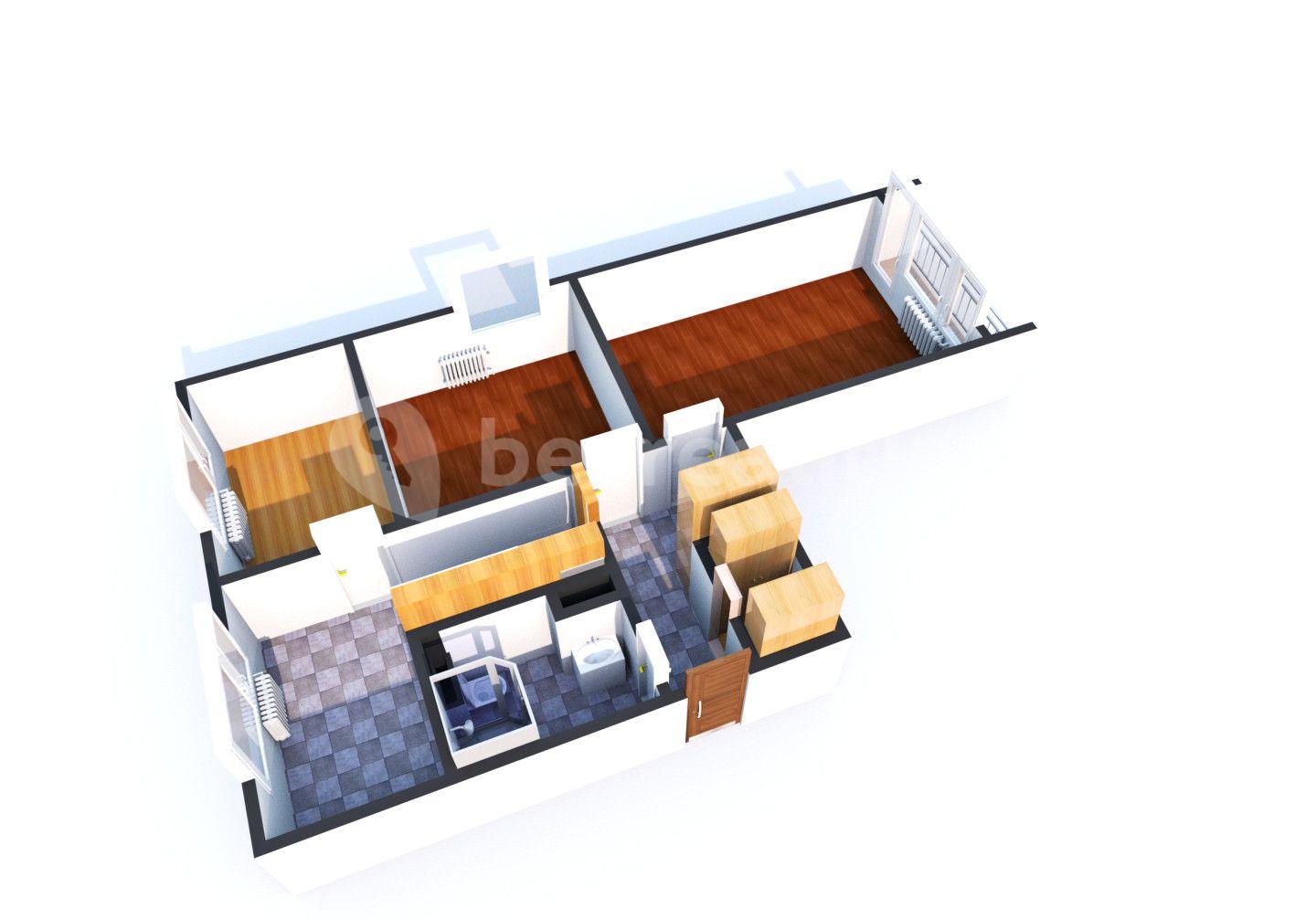 Predaj bytu 3-izbový 63 m², Školní náměstí, Hostomice, Ústecký kraj