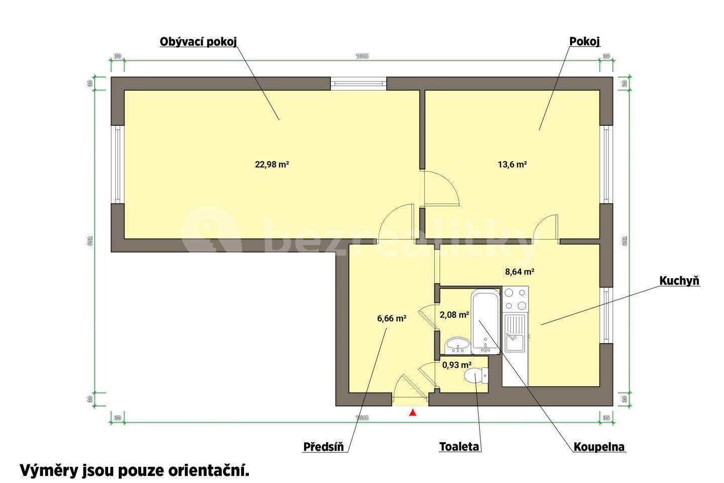 Predaj bytu 2-izbový 55 m², Toužim, Karlovarský kraj