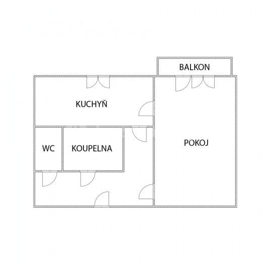 Predaj bytu 1-izbový 29 m², náměstí Naděje, Vysoké Mýto, Pardubický kraj