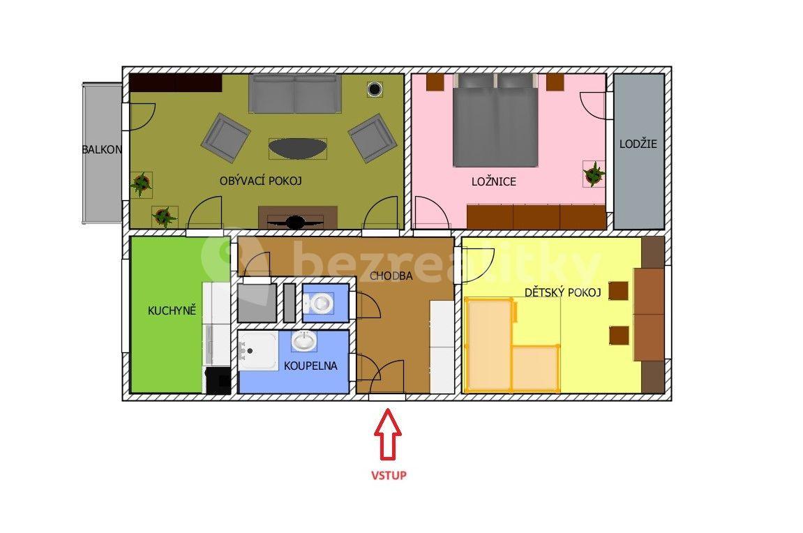 Predaj bytu 3-izbový 75 m², Hlízov, Středočeský kraj
