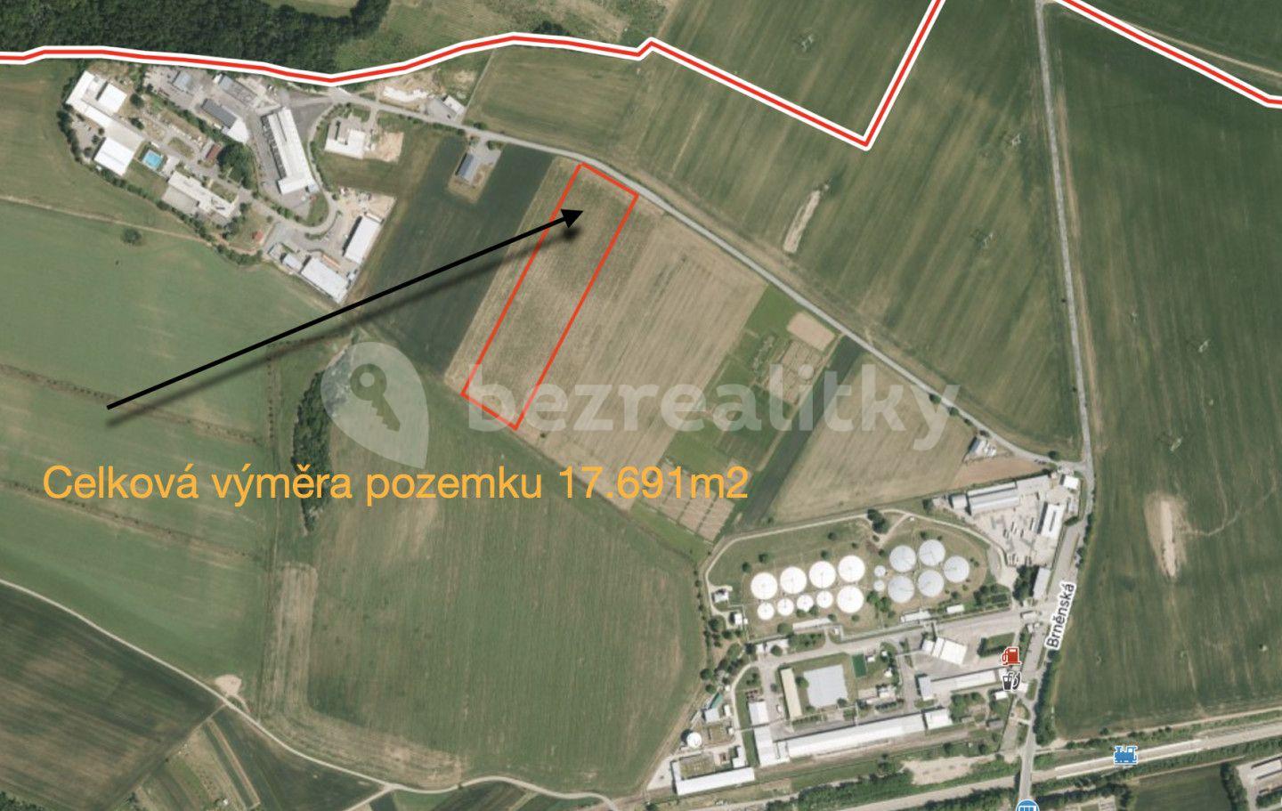 Predaj pozemku 17.691 m², Střelice, Jihomoravský kraj