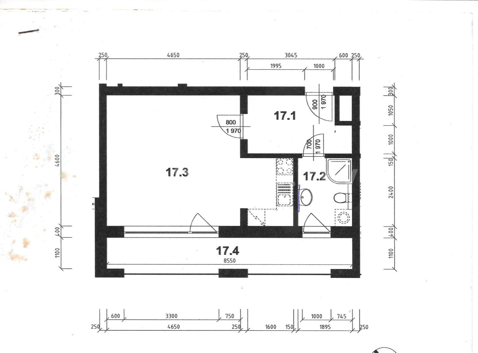 Prenájom bytu 1-izbový 38 m², Sazovická, Praha, Praha