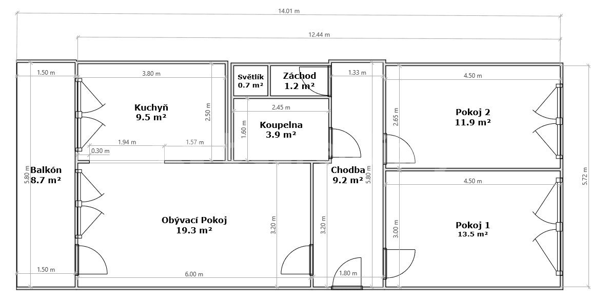Predaj bytu 3-izbový 79 m², Prosecká, Praha, Praha