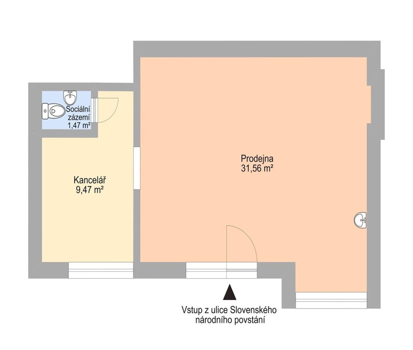 Prenájom nebytového priestoru 42 m², Slovenského národního povstání, Havířov, Moravskoslezský kraj Prenájom nebytového priestoru 42 m², Slovenského národního povstání, Havířov, Moravskoslezský kraj